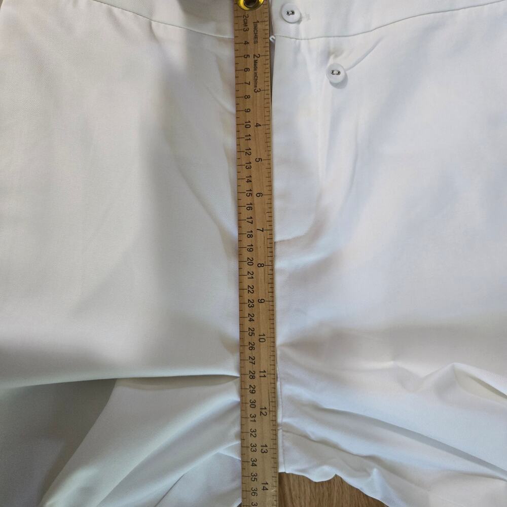 NWT Commense Womens 2-Piece Set L White Vest & Wide-Leg Pants Asymmetrical Front - Picture 11 of 12